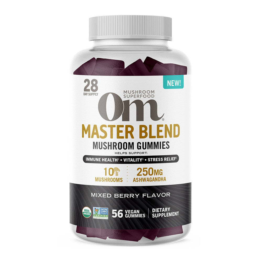 Om Mushroom Master Blend Mushroom Gummies, 56 Ea